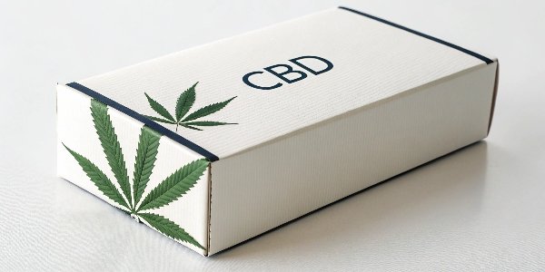 A close-up of "Cannabidiol" printed on a package