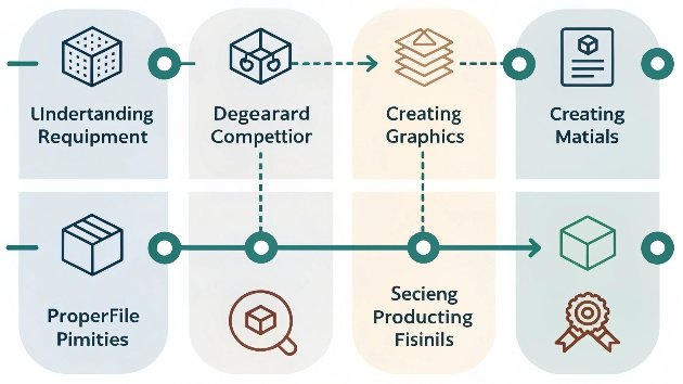 An infographic showing 7 steps of [packaging design](https://gifts-pack.com/what-impact-can-sustainable-packaging-create/)[^5]
