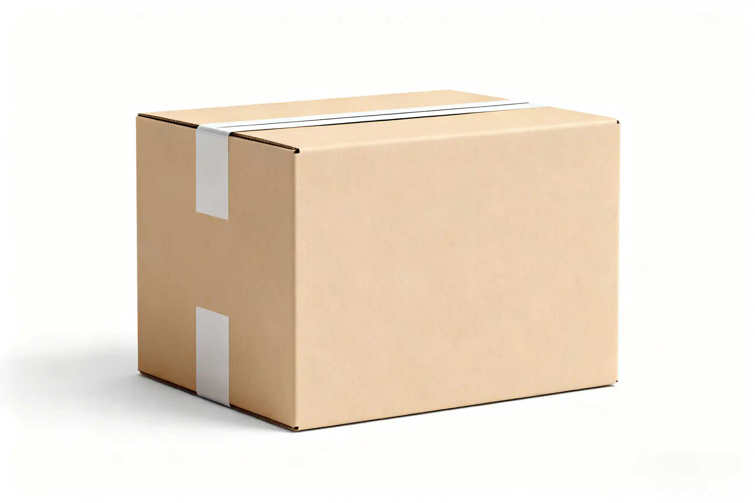 An e-commerce box with an easy-open tear strip and a return strip