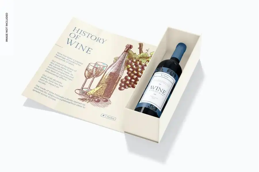 Storytelling Wine Packaging a wine bottle with a label that tells a story