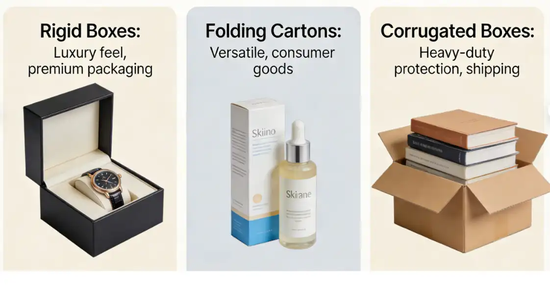 three main types of boxes