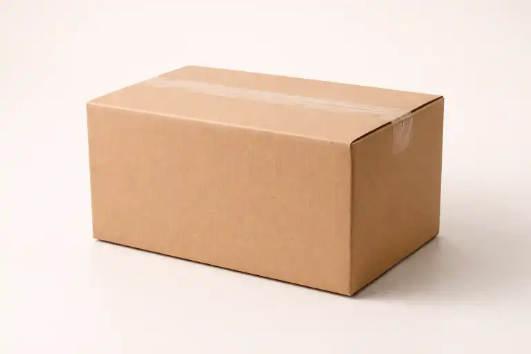 A plain brown box representing discreet packaging