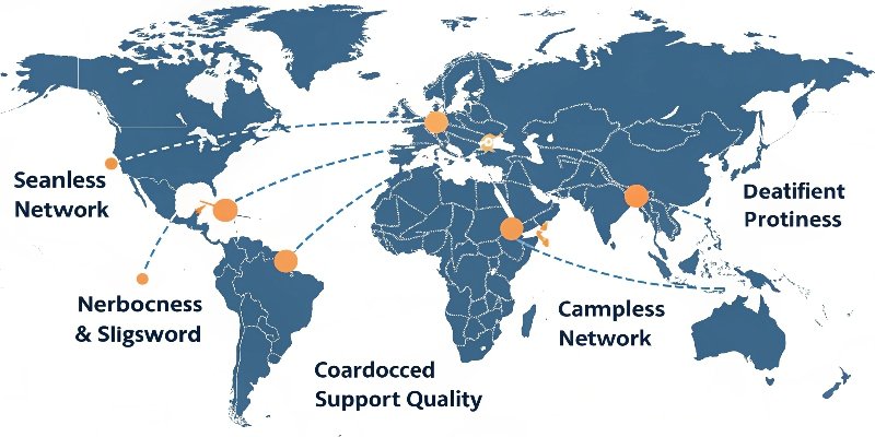 A world map with different regions highlighted