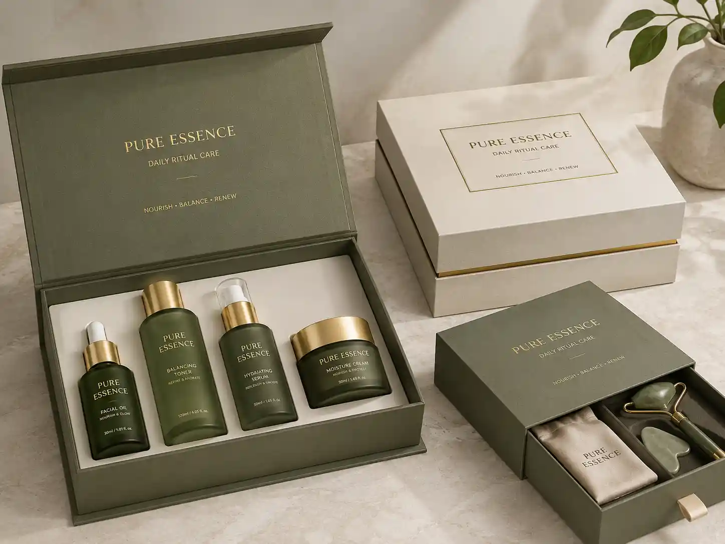 Premium oem gift box set with inserts and product packaging