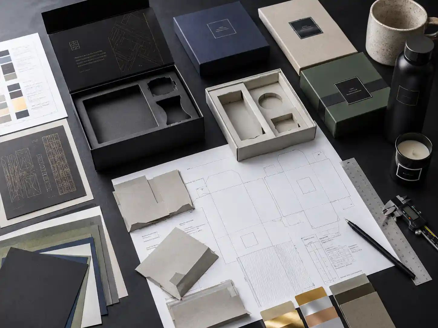 Promotional gift box insert samples and packaging material details