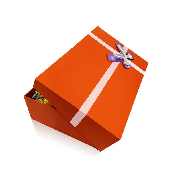 Clamshell Gift Box with Ribbon