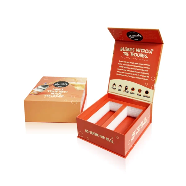 Beverage Box with Magnetic Closure