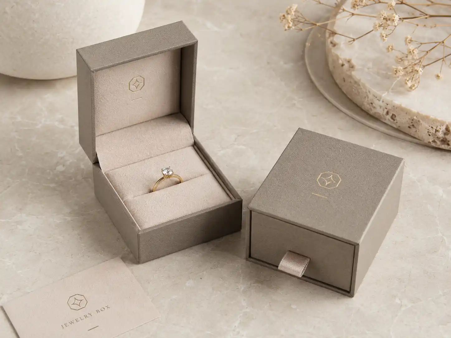 Elegant ring box designs for small jewelry presentation