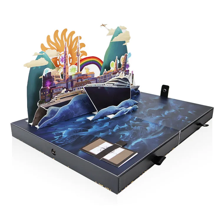 book style advent calendar packaging structure