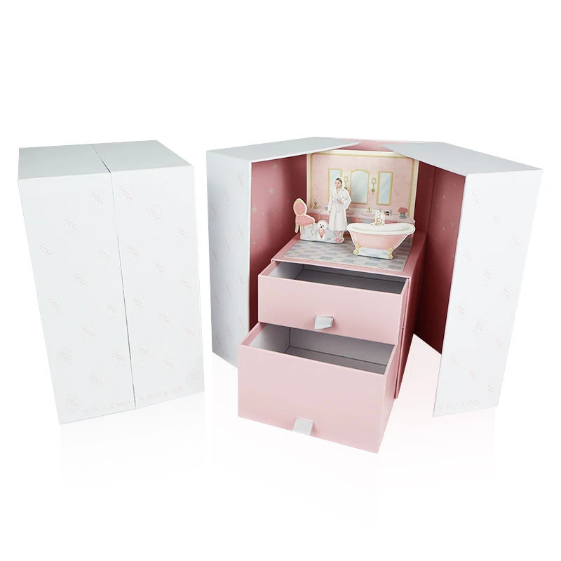 drawer advent calendar box with open compartments