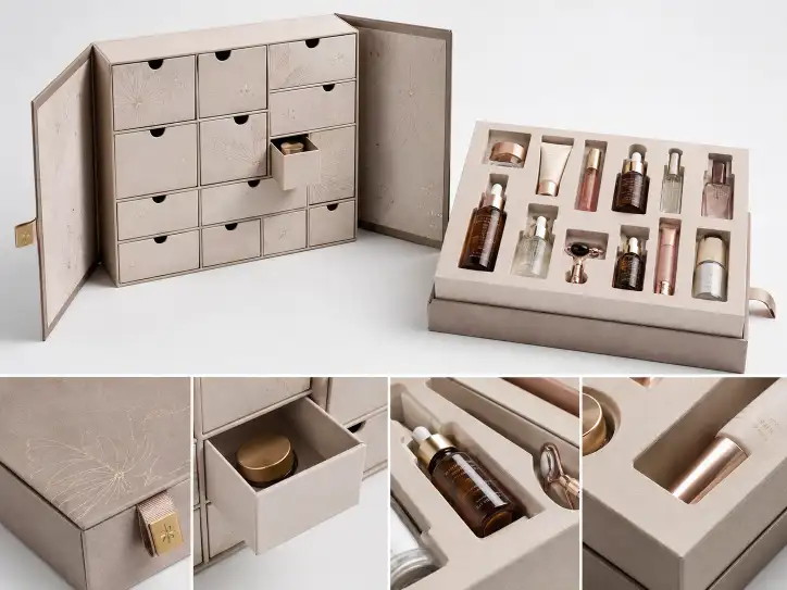 MOQ planning and insert structure for custom advent calendar boxes
