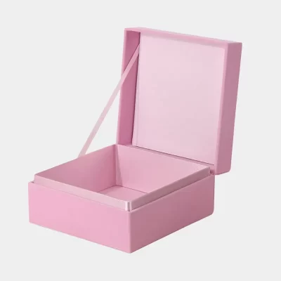 Hinged rigid gift box packaging