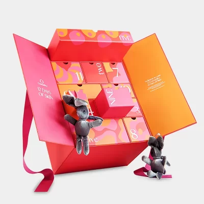 Custom advent calendar gift box packaging